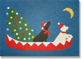 LM-PL40 Eddie Bauer Canoe with Labs