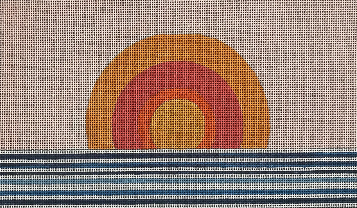 CL005 Vintage Sunrise Clutch