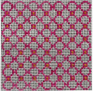 I-07 Pink and Orange Trellis