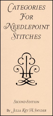 Categories for Needlepoint Stitches