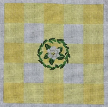 KCD4080Y Yellow Gingham Square