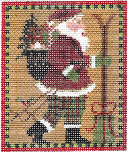 KCN116 Skiing Santa - 13 Mesh