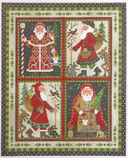 KCN171 Woodland Santa Pillow - 13 Mesh