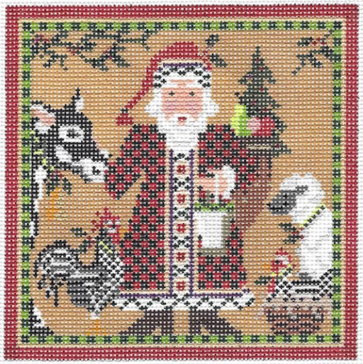 KCN180 Santa and Farm Friends Square