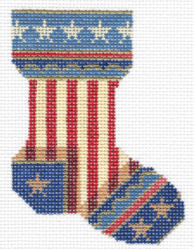 KCN725 Patriotic Mini Sock - 18 Mesh