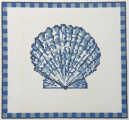 KCN942 Scallop Shell in Ocean Blue - 18 Mesh