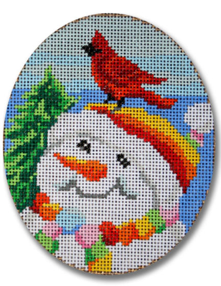 KDS-XO07 Snowman and Cardinal