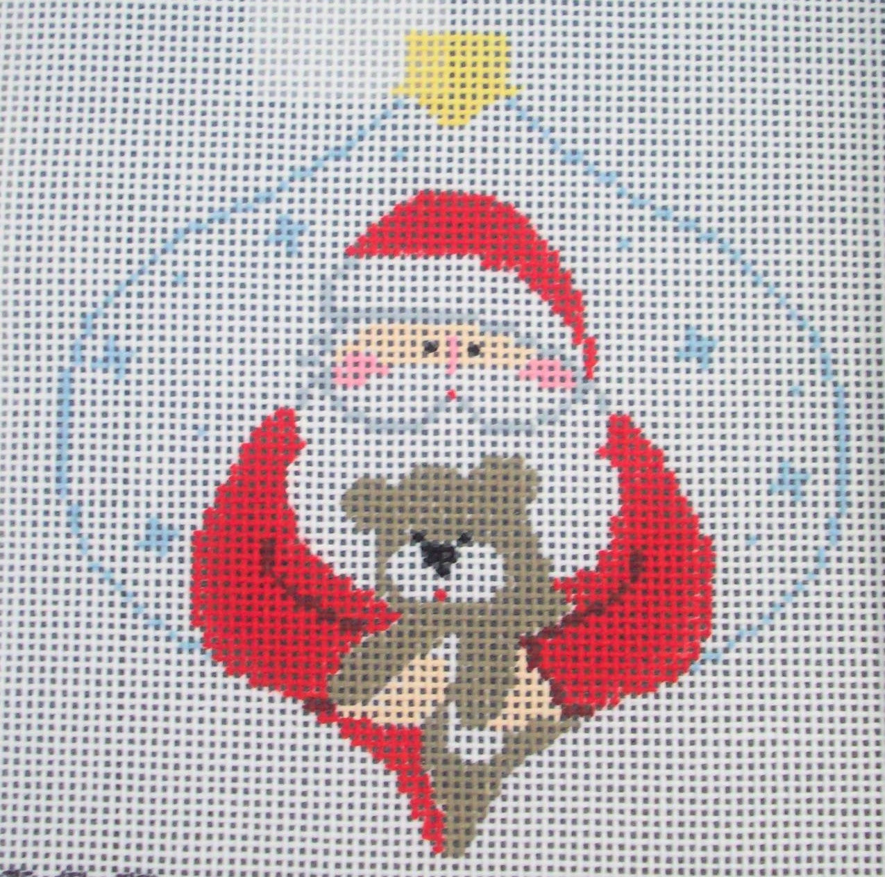 CO274 Santa with Teddy Bear Bauble