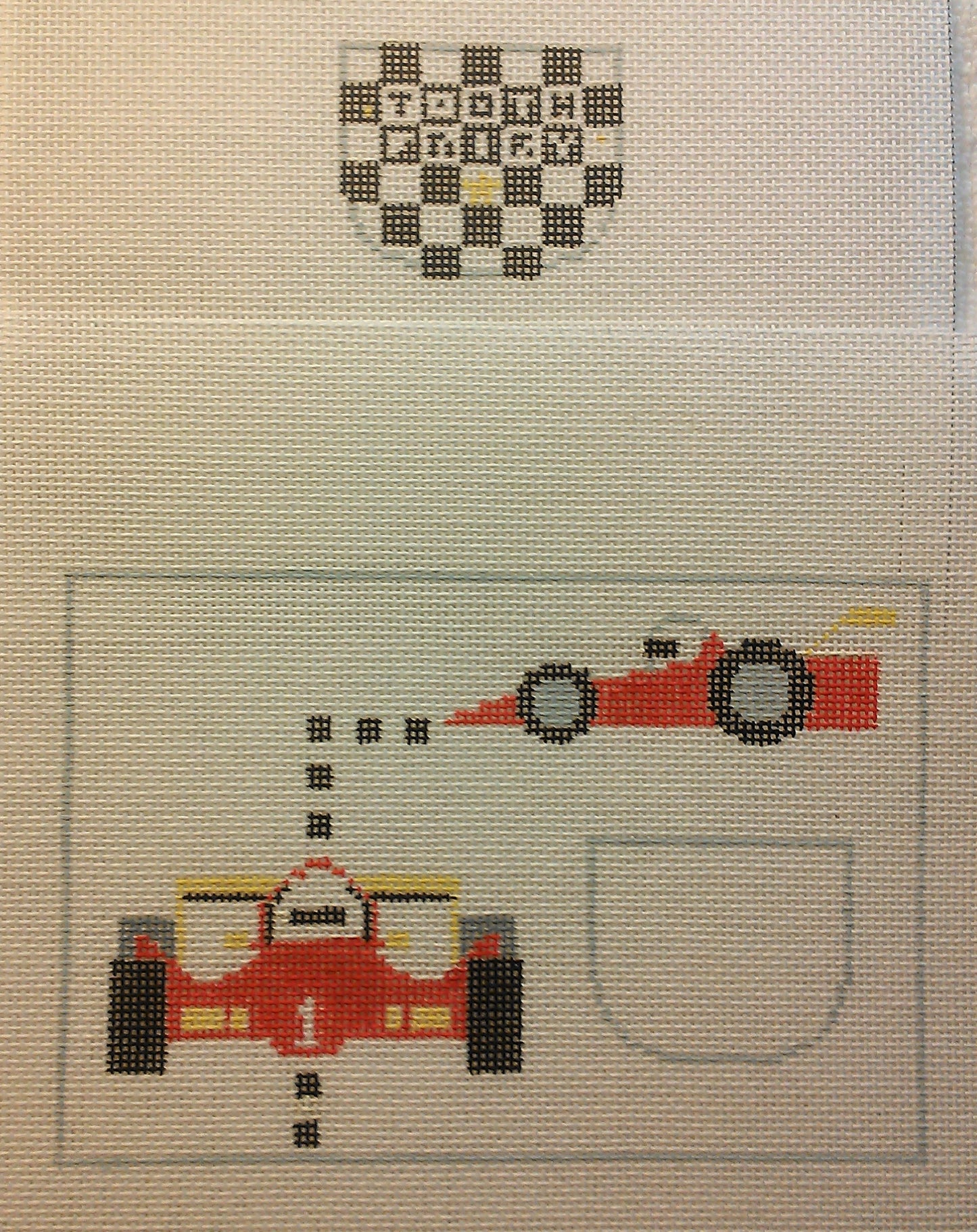 PT150 Race Car Tooth Fairy Pillow