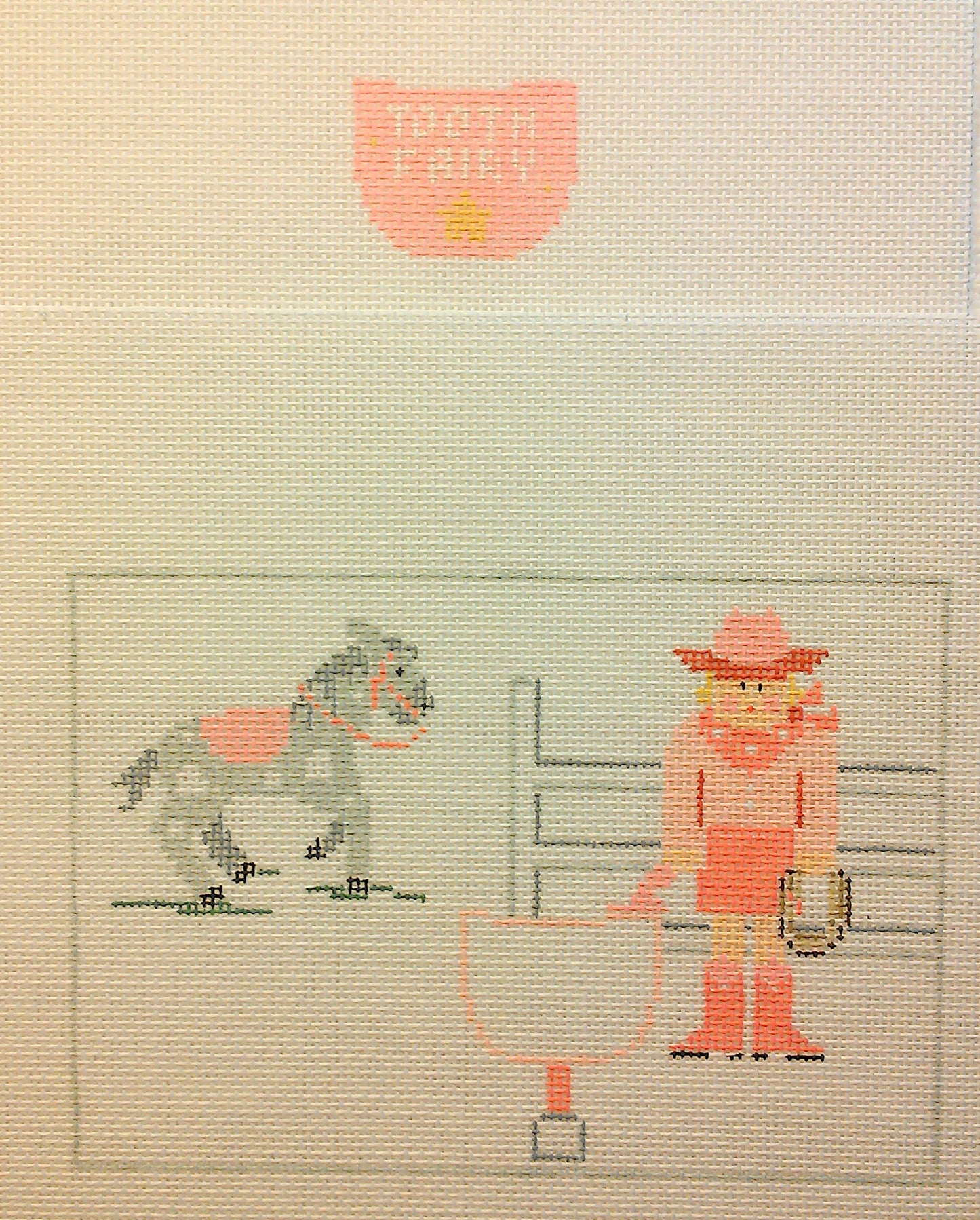 PT198 Cowgirl Tooth Fairy Pillow