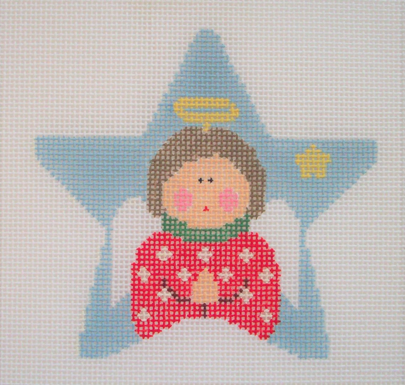 ST419 Angel in Blue Star