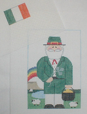 CX208 Irish Leprechaun Santa with Stitch Guide