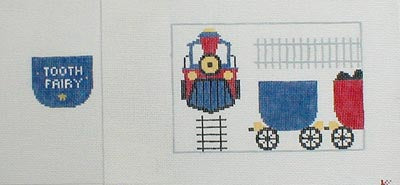 PT148 Trains Tooth Fairy Pillow