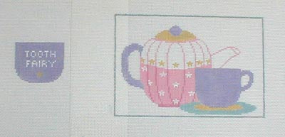 PT149 Tea Party Tooth Fairy Pillow