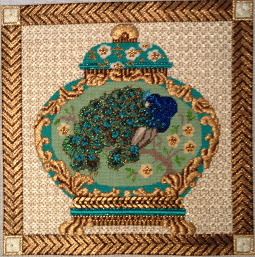 MSD1665 - Peacock Ginger Jar Stitch Guide