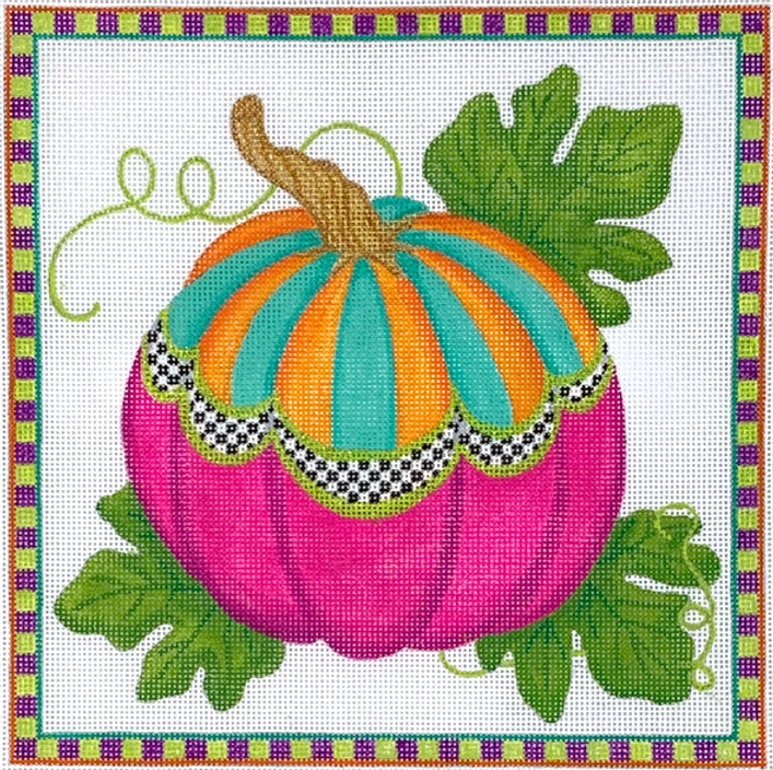 PL-437 Funky Pumpkin Square