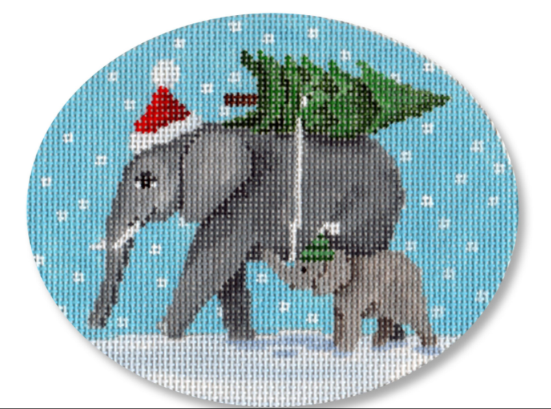 SC-XO41 Elephants Bringing Home the Tree