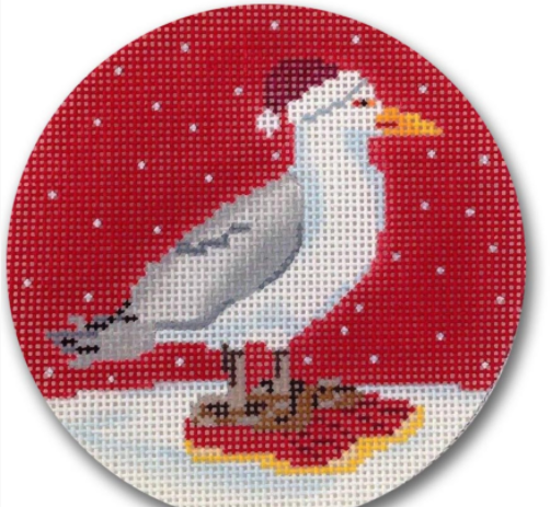 SC-XO04 Seagull in Santa Hat
