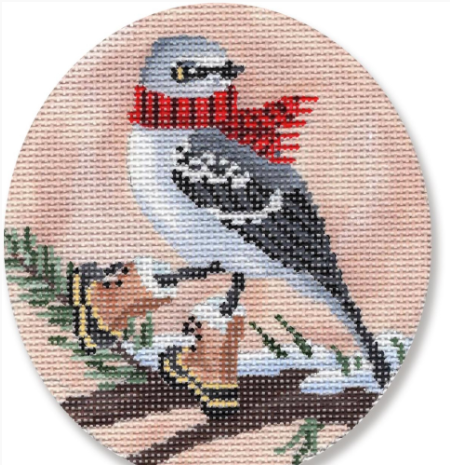 SC-XO24 Mockingbird with Red Scarf