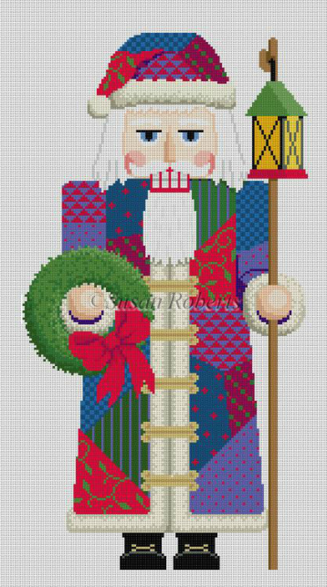 4197 Patchwork Santa Nutcracker