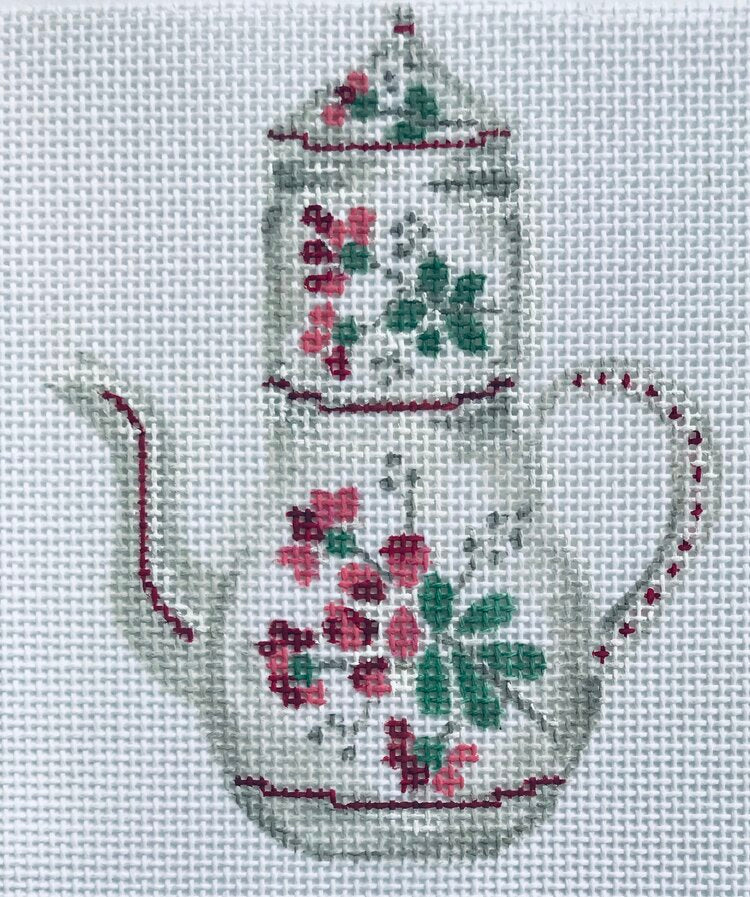 TSG33-E White and Red Kettle