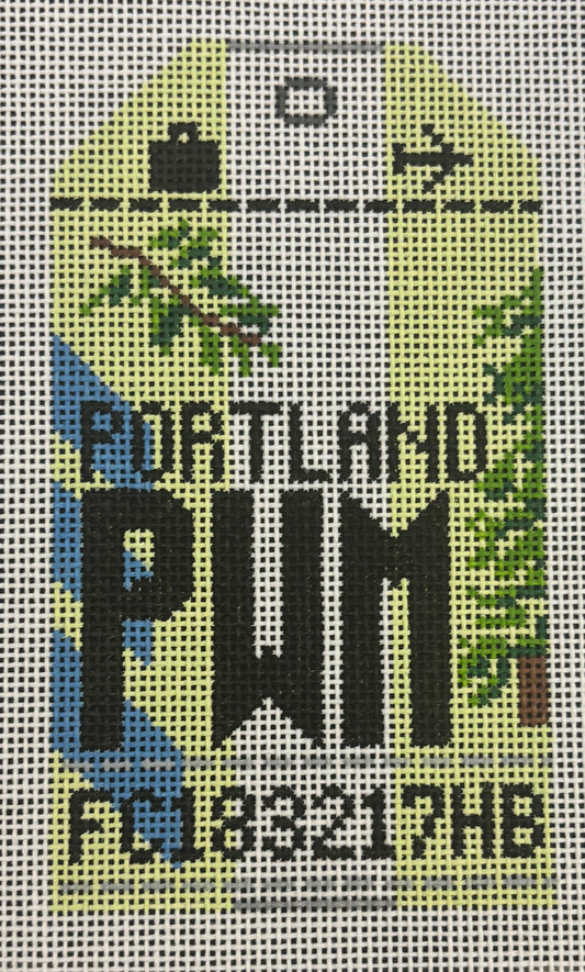 HN PWM Portland Retro Travel Tag