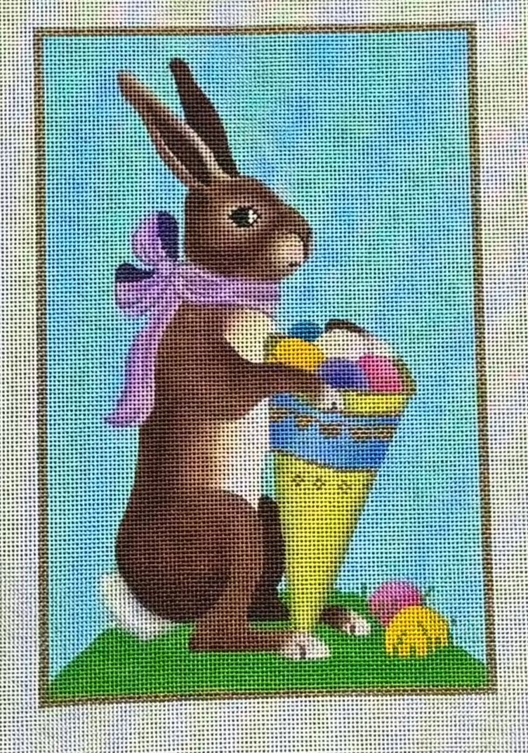 B-309 Easter Rabbit with Cone of Eggs