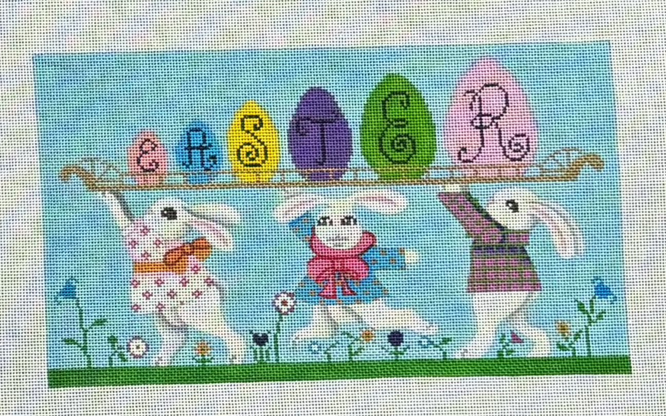 B-308 Easter Bunnies Carrying Eggs