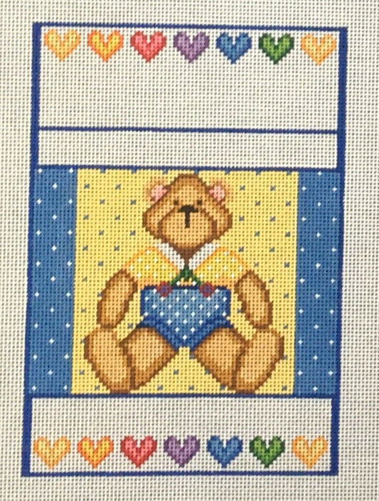 1106 Bear with Hearts Sampler