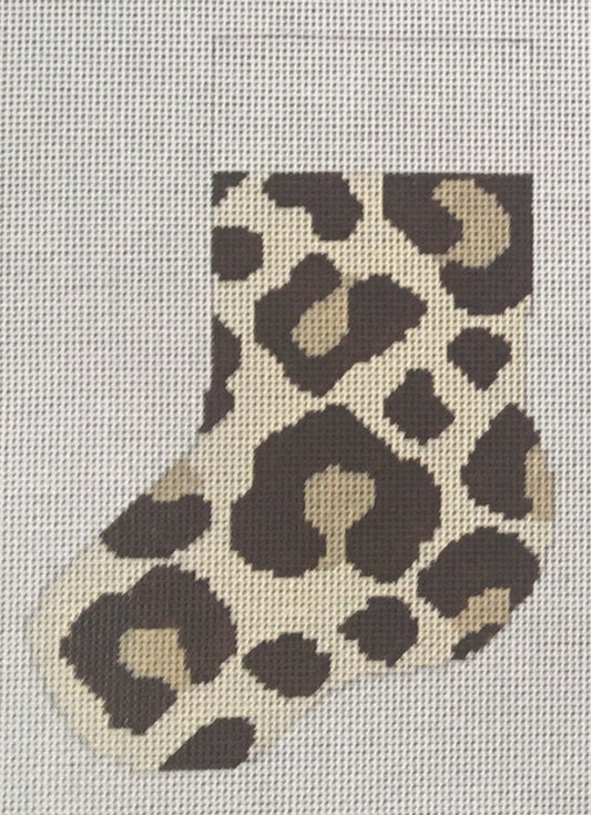 STK102 Leopard Print Mini Stocking