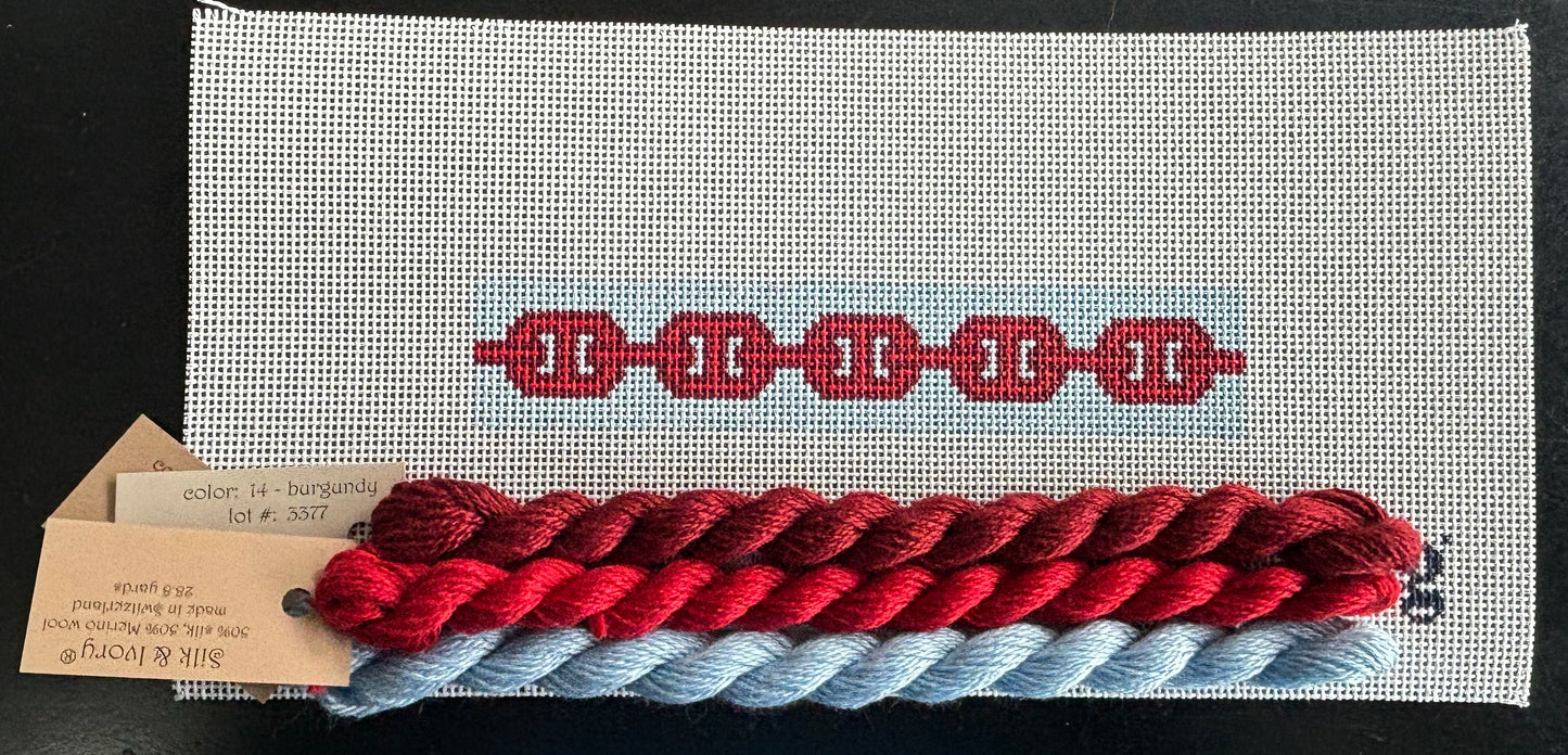 Ready Set Stitch - Red Links Key Fob