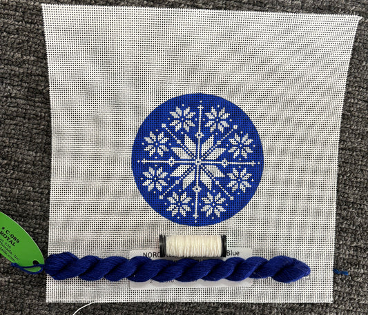 Ready Set Stitch - Snowflake on Blue