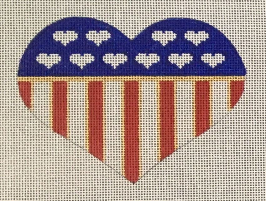 PP475US American Flag Heart