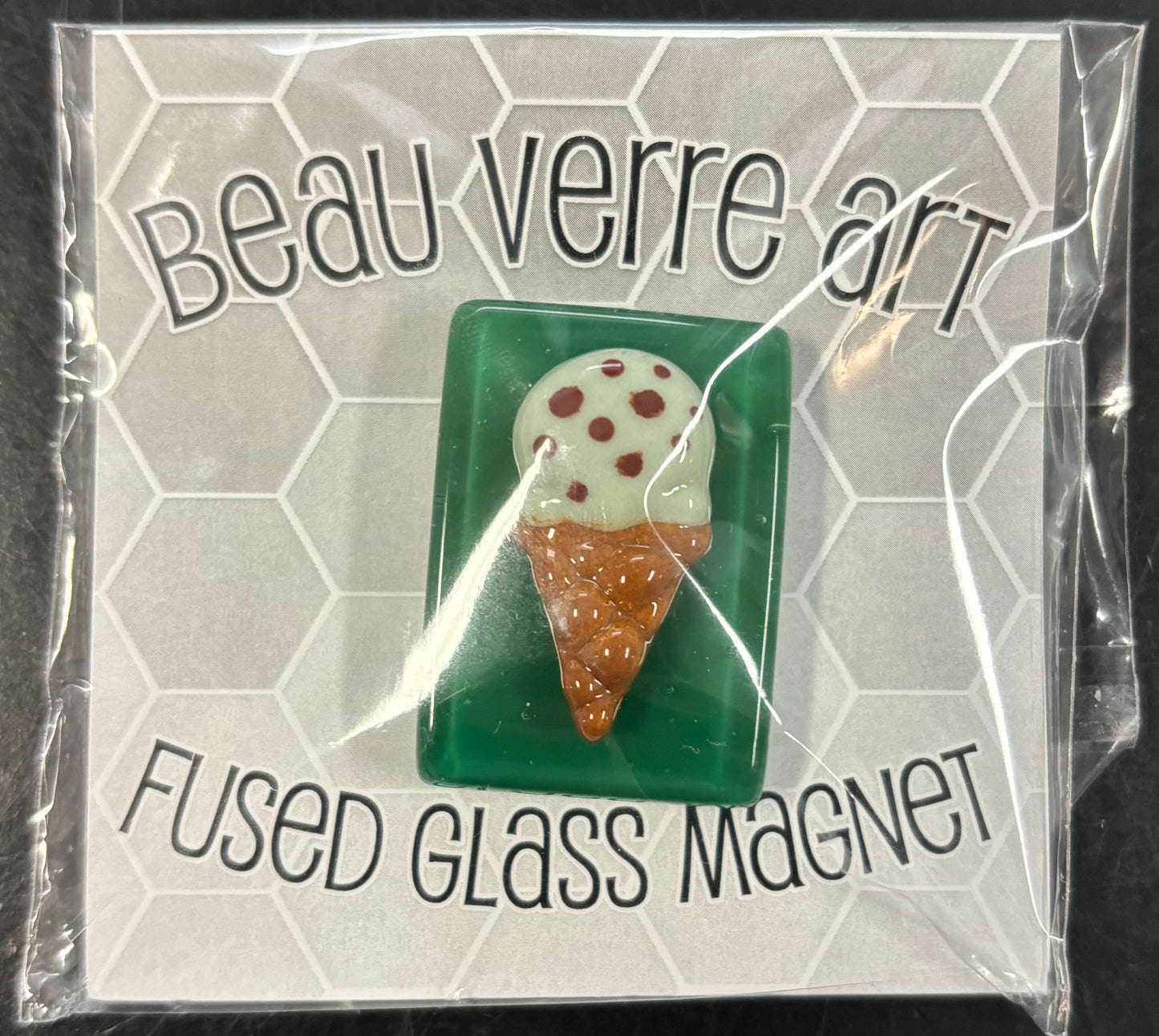 Beau Verre Mint Chocolate Chip Ice Cream Cone Needle Minder