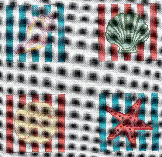 CO-43 Seashells Coasters
