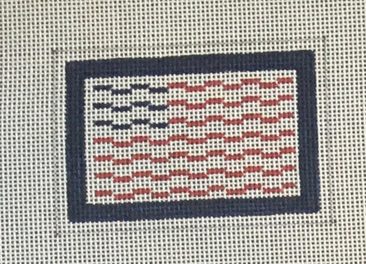 W1 Graphic American Flag Luggage Tag