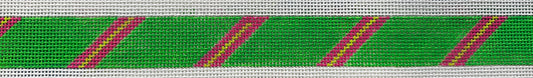 121ii Diagonal Stripe Grass Green/Pink/Lime Belt