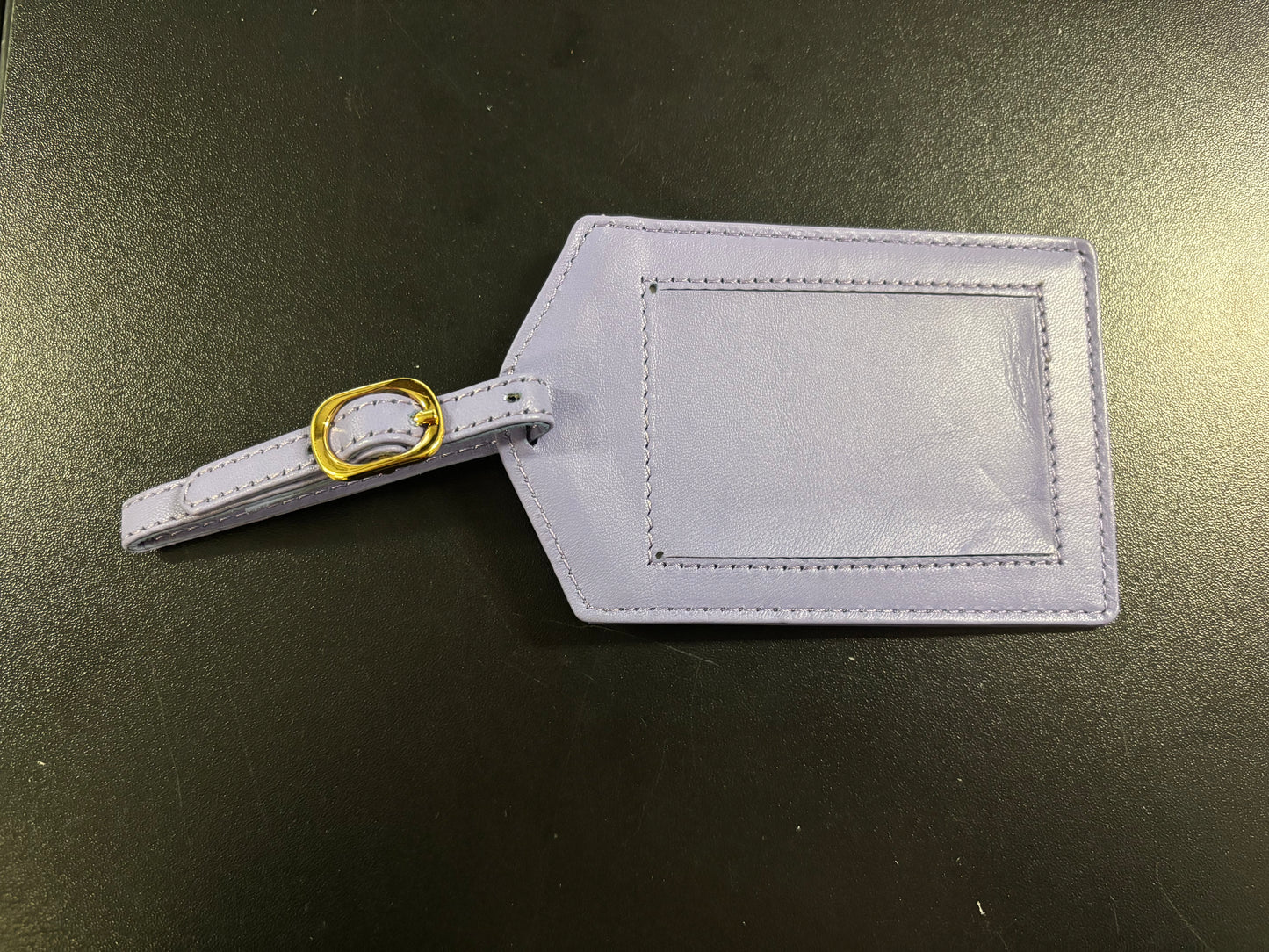 LLT Leather Luggage Tag - Purple