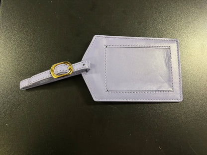 LLT Leather Luggage Tag - Purple