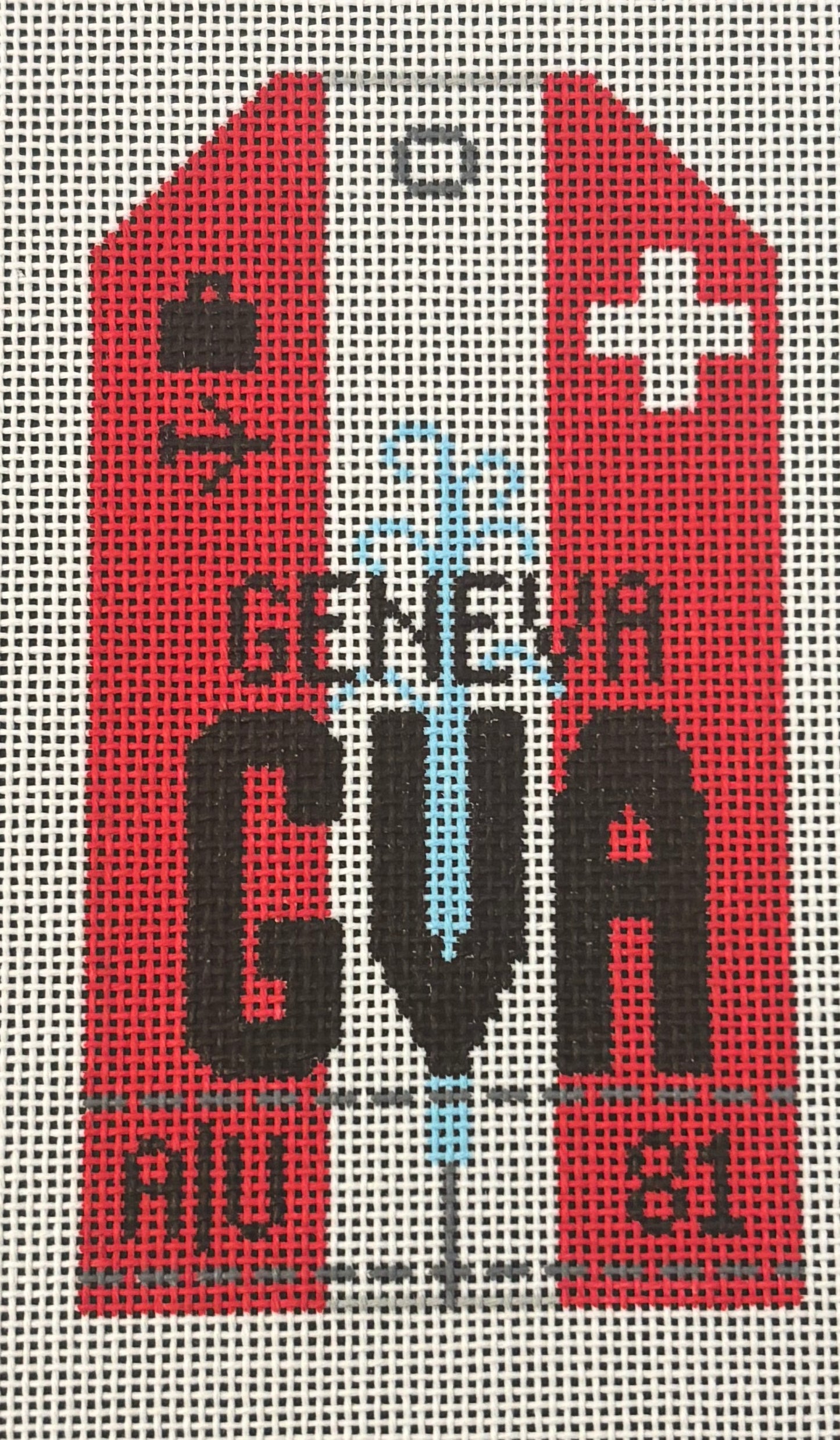 HN GVA Geneva Retro Travel Tag