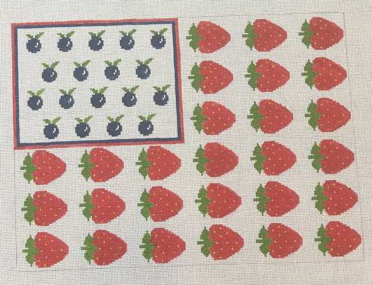 HSN32 Strawberries and Blueberries Flag