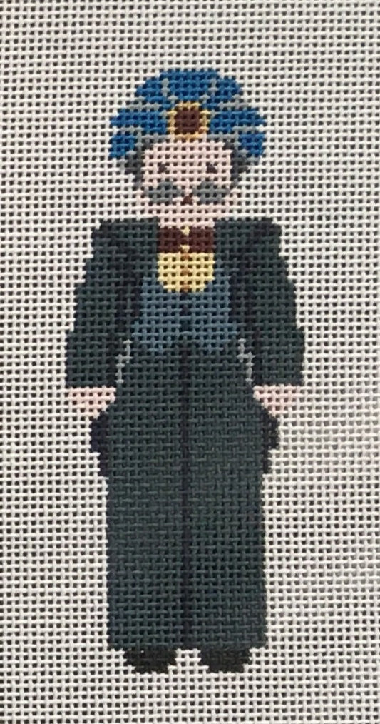 Petei Designs needlepoint canvas of The Wizard from The Wizard of Oz