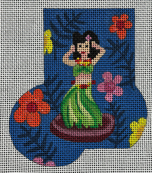 ab246 Hula Girl Mini Stocking