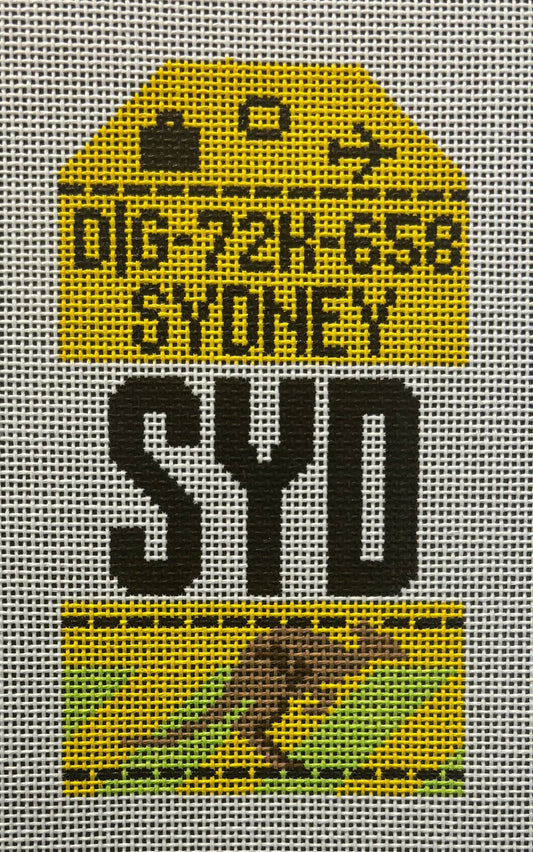 HN SYD Sydney Retro Travel Tag