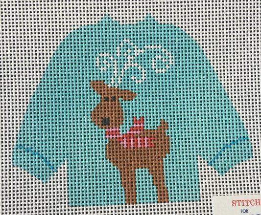 SI1-116 Reindeer Antlers Pullover Sweater