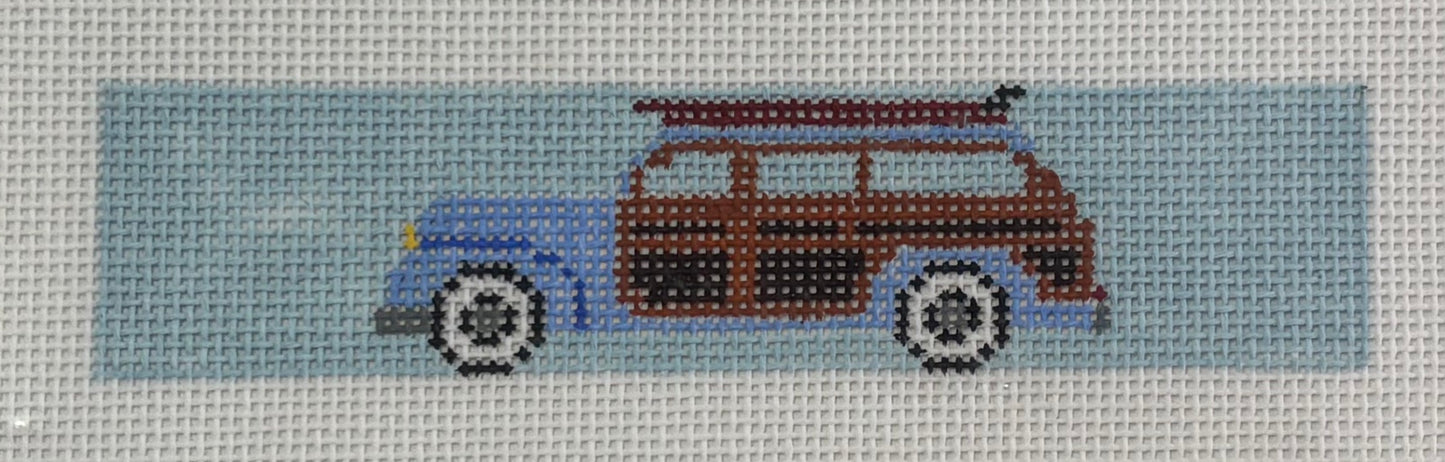 KC-125F Teal Woody Station Wagon Key Fob