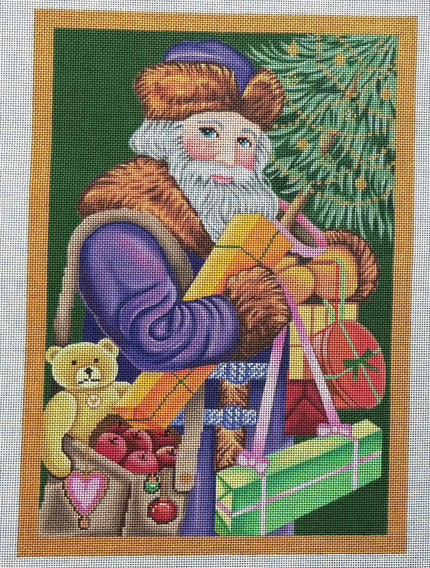 B-381 German Santa in Purple