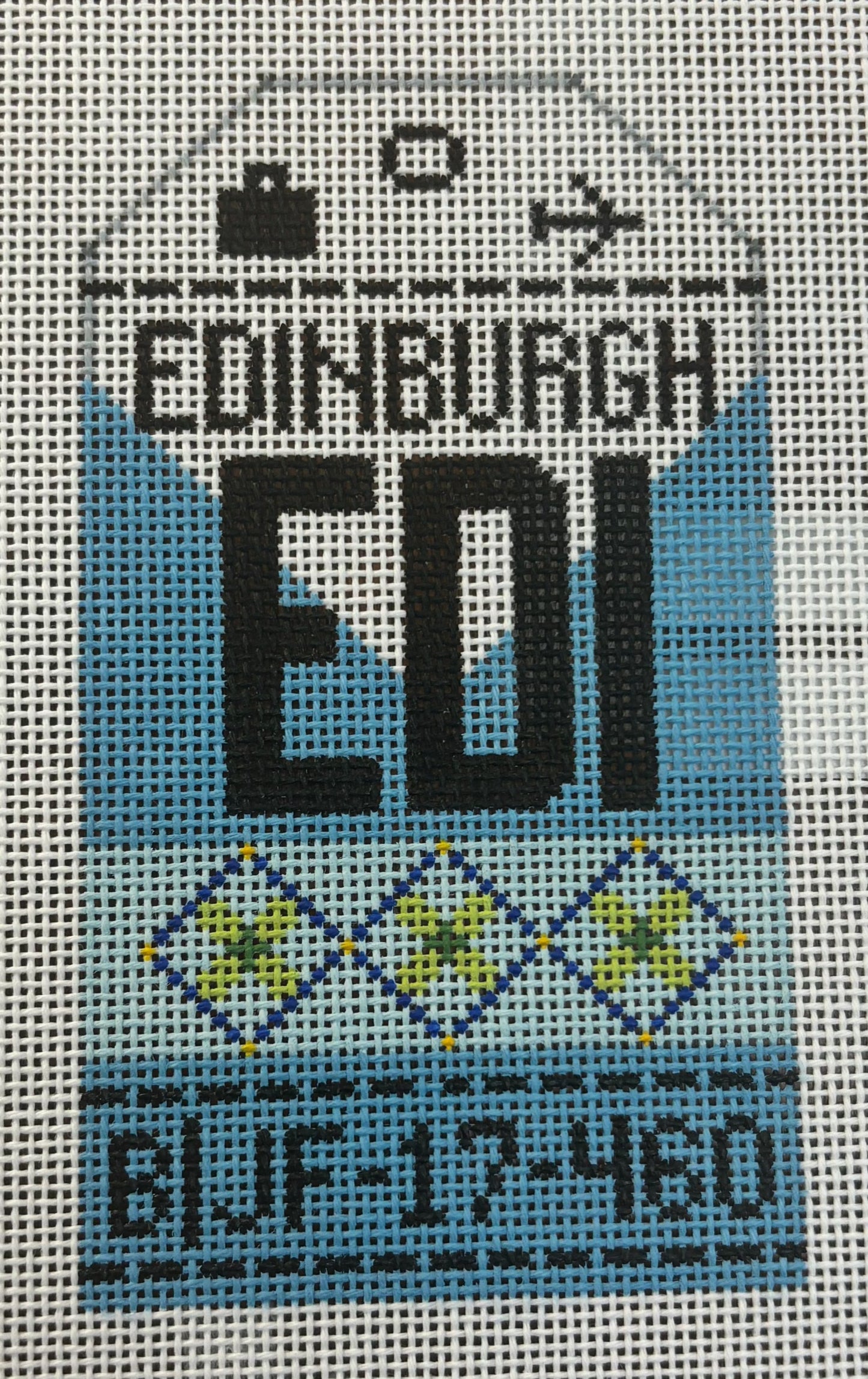 HN EDI Edinburgh Retro Travel Tag