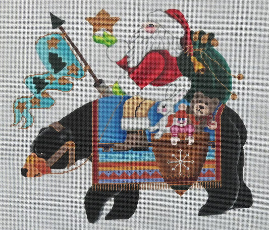 B-106 Santa on Black Bear