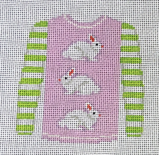 O208K Easter Bunnies On Lavender Sweater